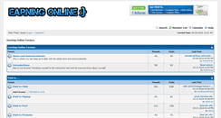 Desktop Screenshot of earningforums.com